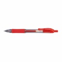 Pix retractabil Zebra Sarasa, gel, grip confortabil, rosu, 0.7 mm, reincarcabil, ideal pentru scris zilnic