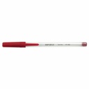 Pix Senator Stick Pen Seria 1000, 0.7 mm, Design "Frosty" Alb Semitransparent, Tehnologie Germana, Rosu