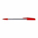 Pix Bic Cristal, Fara Mecanism, Corp Transparent, Scriere Rosie, 50 Bucati/Cutie