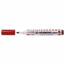 Marker Stabilo Plan 64, Rosu, Reincarcabil, Varf Rotund 2.5-3.5mm