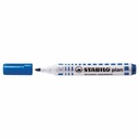 Marker Stabilo Plan 64, Reincarcabil, Varf Rotund 2.5-3.5mm, Albastru - Pentru Scriere Precisa si Usor de Sters