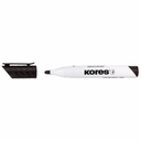 Marker pentru tabla Kores, Varf Rotund 3-5 mm, Negru, Uscare Rapida 24h