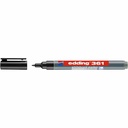 Marker Edding 361 pentru tabla, varf 1 mm, negru, rezistent la lumina, reumplere cu cerneala BTK 25, fabricat in Germania