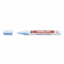 Marker Edding 90 pentru Sticla, Varf 2-3 mm, Albastru Deschis, Scriere Opaca, Usor de Sters