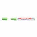 Marker Edding 90 pentru sticla, varf 2-3 mm, verde deschis, scriere vibranta si usor de sters