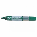 Marker tabla Pilot V-Board Master, 2.3-6 mm, verde intens, reincarcabil, plastic reciclat, Begreen