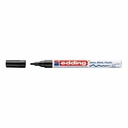 Marker permanent Edding 751 cu vopsea, corp metalic, varf rotund, 1-2 mm, negru - Scriere precisa si durabila, perfect pentru diverse materiale