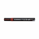 Marker permanent Donau, vopsea rosie, 2.8 mm, marcari precise si durabile