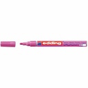 Marker permanent Edding 751 cu vopsea, varf 1-2mm, roz, pentru scriere precisa si stralucitoare