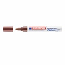 Marker Edding 750 cu vopsea corp metalic, varf 2-4mm maro - rezistent si durabil, ideal pentru suprafete negre si transparente