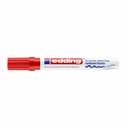 Marker cu vopsea Edding 4000, mat, rosu, varf 2-4 mm - rezistent la uzura, potrivit pentru interior si exterior