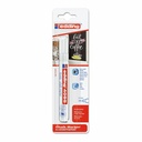 Marker Edding 4095 cu creta lichida, varf 2-3 mm, alb, ideal pentru suprafete non-poroase
