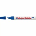 Marker permanent Edding 8300 Industrial, corp metalic, varf rotund ajustabil 1.5-3 mm, albastru - rezistent la apa, ideal pentru medii industriale