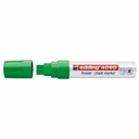 Marker Edding 4090 pentru sticla, creta lichida, varf retezat 4-15 mm, verde, ideal pentru decor si mesaje vibrante