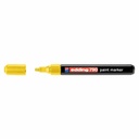 Marker permanent Edding 790, vopsea opaca, corp plastic, varf rotund 2-3 mm, galben, ideal pentru diverse suprafete