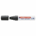 Marker pentru sticla Edding 4090, creta lichida, varf retezat 4-15 mm, negru - ideal pentru decorare sticla si ferestre