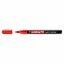 Marker permanent Edding 791, vopsea opaca, corp plastic, rotund, 1-2 mm, rosu - Scriere precisa si durabila