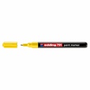 Marker permanent Edding 791, corp plastic, varf rotund 1-2 mm, galben, vopsea opaca, sigur pentru mediu, ideal pentru proiecte artistice