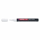 Marker permanent Edding 790, Varf Rotund 2-3 mm, Scriere Opaque Alb, Corp Plastic Durabil