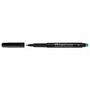 Marker permanent Faber Castell, varf rotund 1 mm, negru - rezistenta si precizie pe diverse suprafete