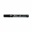 Marker permanent Stabilo Mark-4-All, corp plastic, varf retezat, negru, 1-4 mm - Ideal pentru orice suprafata