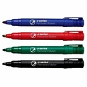 Marker Permanent A-series, Varf Rotund 2 mm, Set 4 Culori - Scriere Uniforma si Economica