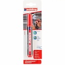 Marker permanent Edding 300, varf rotund 1.5-3 mm, rosu, rezistent pe hartie, carton, metal si plastic, in blister
