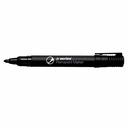Marker permanent A-series, varf rotund 2 mm, negru, economic, set de 3 bucati