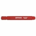 Marker permanent Office Products, varf rotund reglabil 1-3 mm, rezistent la apa, rosu