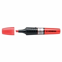 Textmarker Stabilo Luminator, Varf 2-5 mm, Rosu, Capacitate Dubla, Cerneala pe Baza de Apa