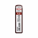 Mine creion mecanic Rotring, 0.5 mm, 2B, set 12 bucati, performanta si precizie