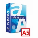 Hartie copiator Double A Premium, A5, 80 g/mp, 500 coli/top, Certificata Ecologic, 10 topuri/cutie