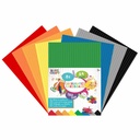 Set Carton Ondulat Creative Craft, A4, 160g, 8 Culori Vibrante