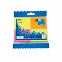 Notite adezive InFO, 40x50 mm, 4 culori, 100 file - Organizeaza-ti informatiile in mod captivant!