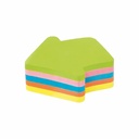 Notite adezive Kores sageata, 250 file, multicolor, fixare puternica, repozitionare usoara