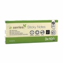 Notite Adezive A-Series, 50 x 40 mm, Galbene, 100 file, 3 Buc/Set - Organizare Eficienta si Flexibilitate in Utilizare