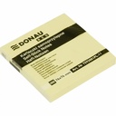 Notite adezive Donau, 76 x 76 mm, galbene, 100 file - Perfecte pentru birou si acasa