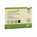 Notite adezive A-Series, 100 x 75 mm, galbene, 100 file - Organizeaza-ti gandurile cu stil!