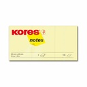 Notite adezive Kores 40 x 50 mm, galben, 300 file - organizare eficienta la birou sau acasa