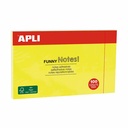 Notite adezive Apli 125 x 75 mm, galbene, 100 file - Set de notite eficiente pentru birou si acasa