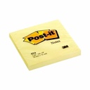 Notite adezive Post-it Canary Yellow, 76 x 76 mm, 100 file, galben pastel