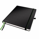 Caiet de birou Leitz Complete A5, Matematica, Negru, Coperta Solida, Buzunare Interioare, Rigla Imprimata
