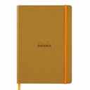Notebook A5 Rhodiarama 80 file, ivory, dictando, auriu - Calitate Premium pentru Notite si Jurnal