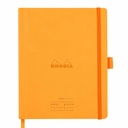 Meeting Book A5+ Rhodiarama, 80 file, portocaliu - Agenda eleganta pentru intalniri si notite