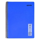 Caiet cu spira Mynote A4, 60 file, liniatura matematica, PP neon, mix 8 culori
