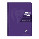 Caiet cu spirala Clairefontaine EuropaGlossy A4, 90 file, dictando mov, hartie de inalta calitate
