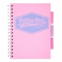 Caiet cu spirala Pukka Pad Project Book Pastel, A5, 200 pagini, matematica, coperta PP, 3 separatoare