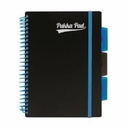 Caiet A4 cu spira Pukka Pads Jotta Recycled, 200 pagini, negru, dictando, perforatii - Ideal pentru notite la scoala, la birou sau acasa