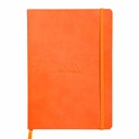 Notebook Rhodiarama A5, 80 file, ivory, dictando, tangerine, design elegant, calitate premium