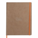 Notebook Rhodiarama A4+, 80 file, Ivory Dictando, Taupe - Calitate Superioara si Eleganta in Scriere